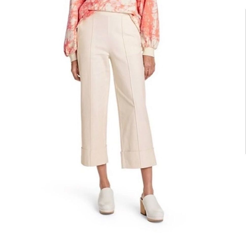 Rachel Comey Wide Leg Cropped Pant Ivory